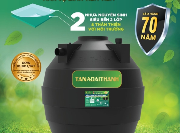 Nhà trọ nên dùng bồn tự hoại dung tích bao nhiêu?